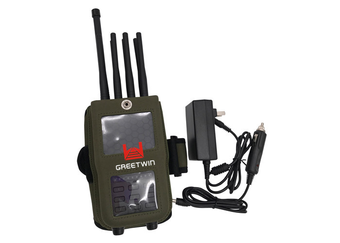 Bloqueador de sinal de celular WiFi 2.4G 5.8G, bloqueador de sinal portátil de oito antenas