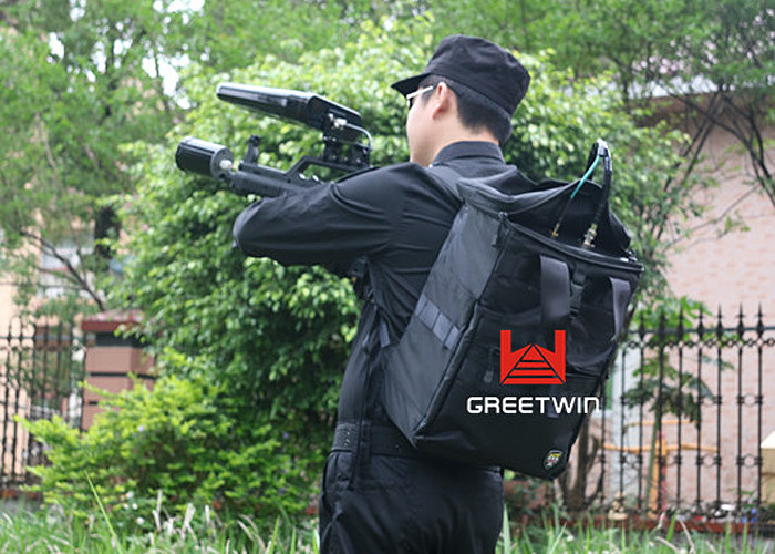 Dispositivo bloqueador de sinal de celular Manpack Drone portátil de alta integração