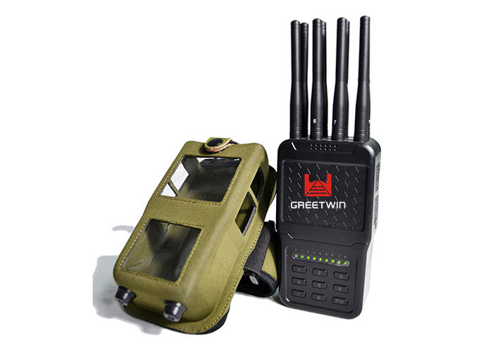 700-5850MHz 8 Antenas Mobile Phone Signal Jammer ampla faixa de interferência de frequência