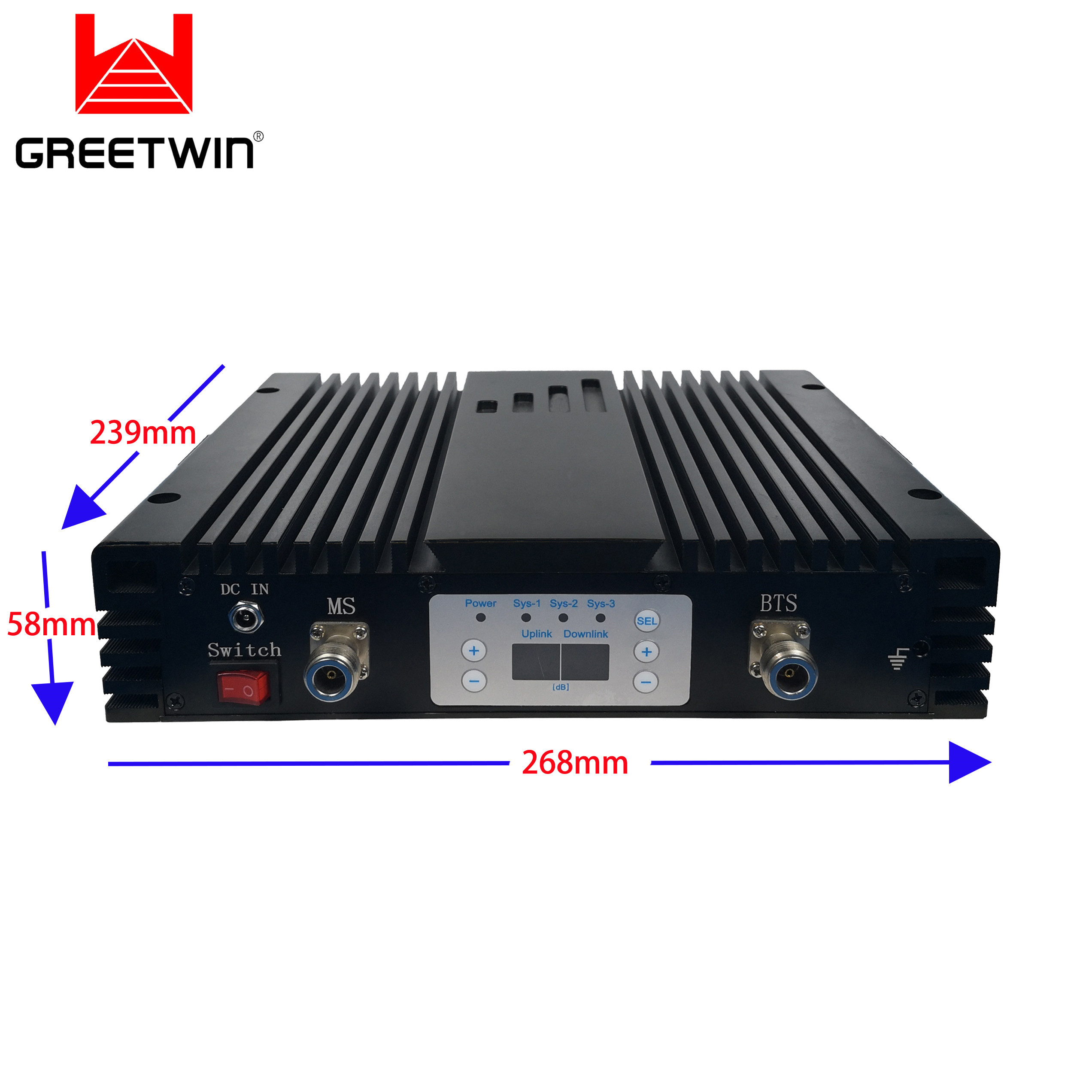 Repetidor de sinal móvel GSM850 27dBm PCS1900 AWS1700