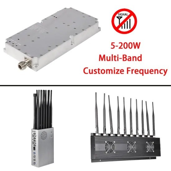 Módulo de interferência de sinal Greetwin 5-200 W multi-banda 2,4 G Wi-Fi Gps 5,8 G 