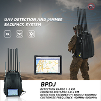 Backpack 400MHz-6000MHz 2km Range FPV Drone Jammer 1-2km Detector de sinal de drone