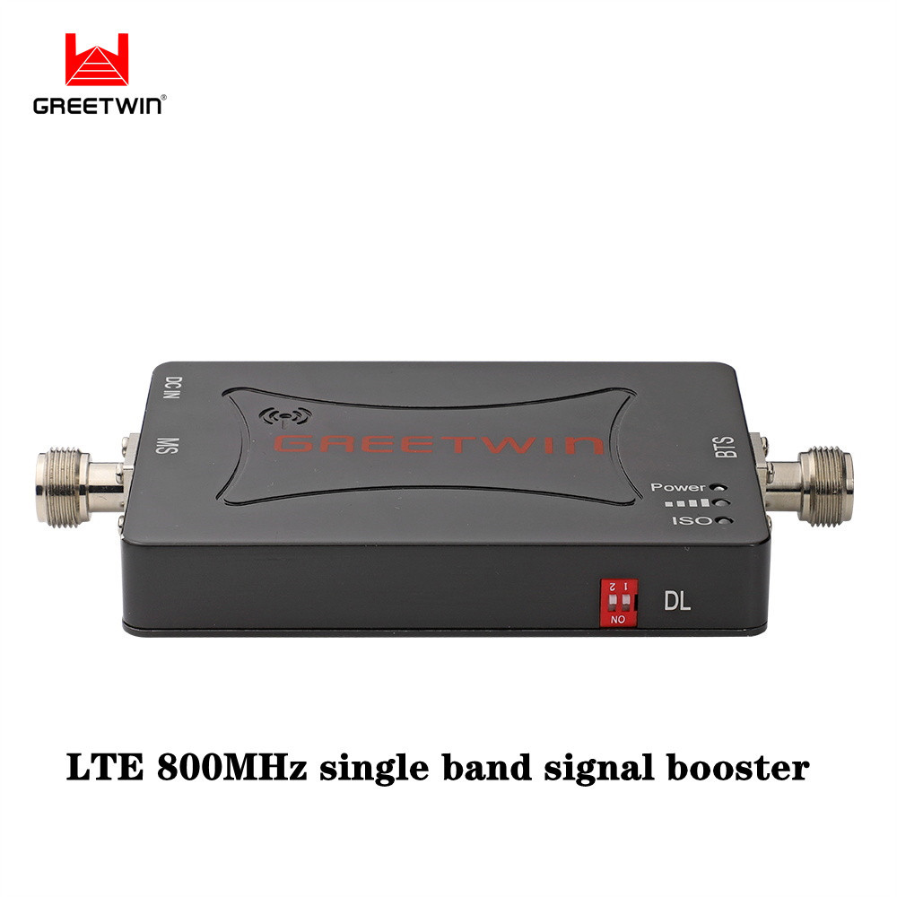 Impulsionador de sinal IP40 20dBm Gsm banda única Lte 800MHz