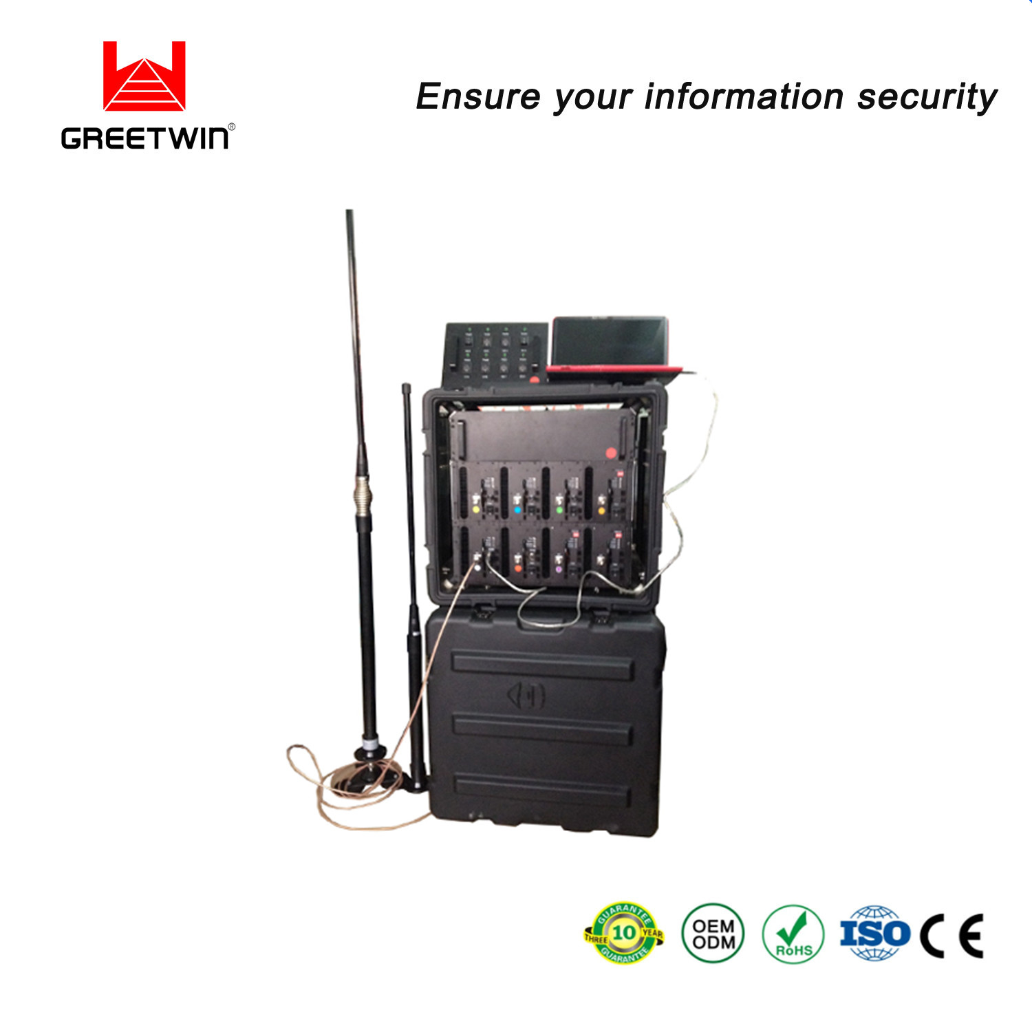 Bloqueador de sinal militar portátil RCIED 20MHz-2700MHz 590w bloqueador de celular portátil