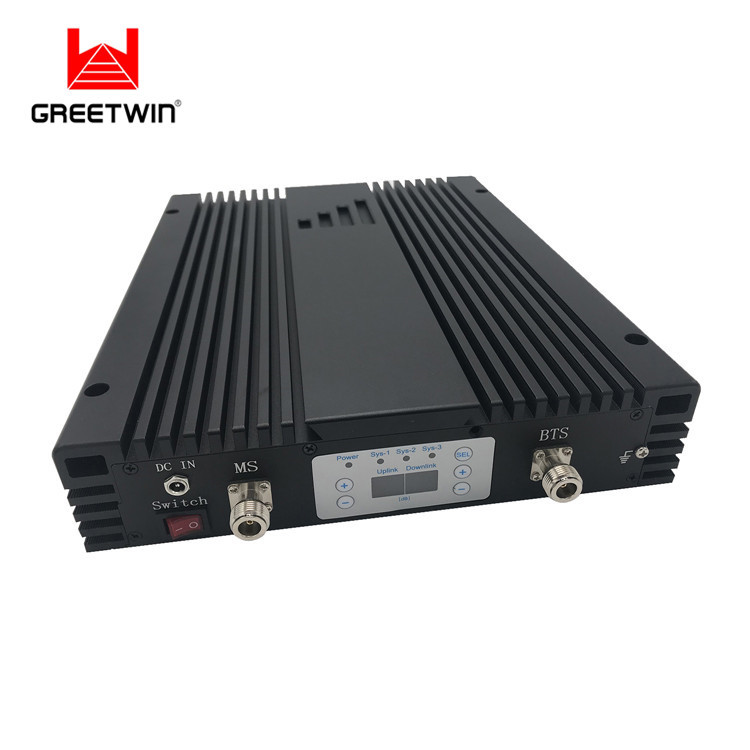 Amplificador de sinal de banda tripla EGSM900 WCDMA2100 LTE2600 repetidor de celular para 2G 3G 4G