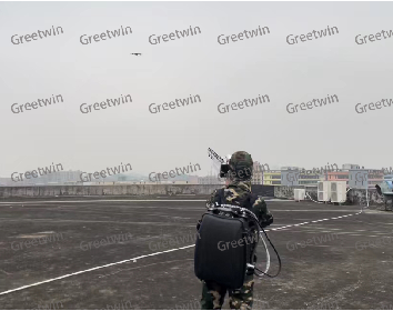 Conjunto de armas direcional anti drone Manpack Jammer