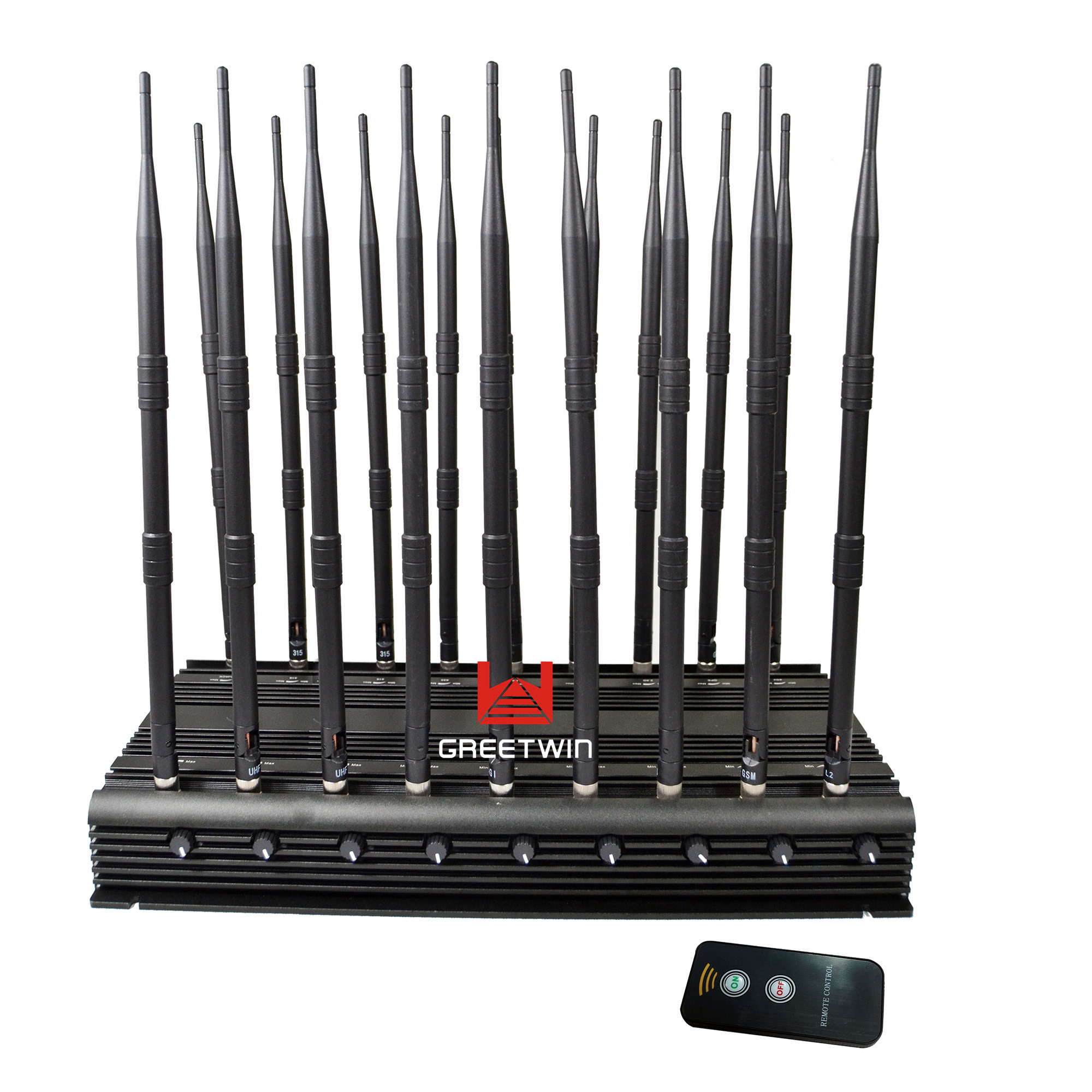 Jammer de rede de celular com 18 antenas 2G 3G 4G Wifi 5.2G/5.8G/GPS Jammer