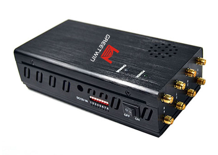 Jammer de sinal portátil bateria 8000mAh Jammer de celular inteligente com 8 bandas