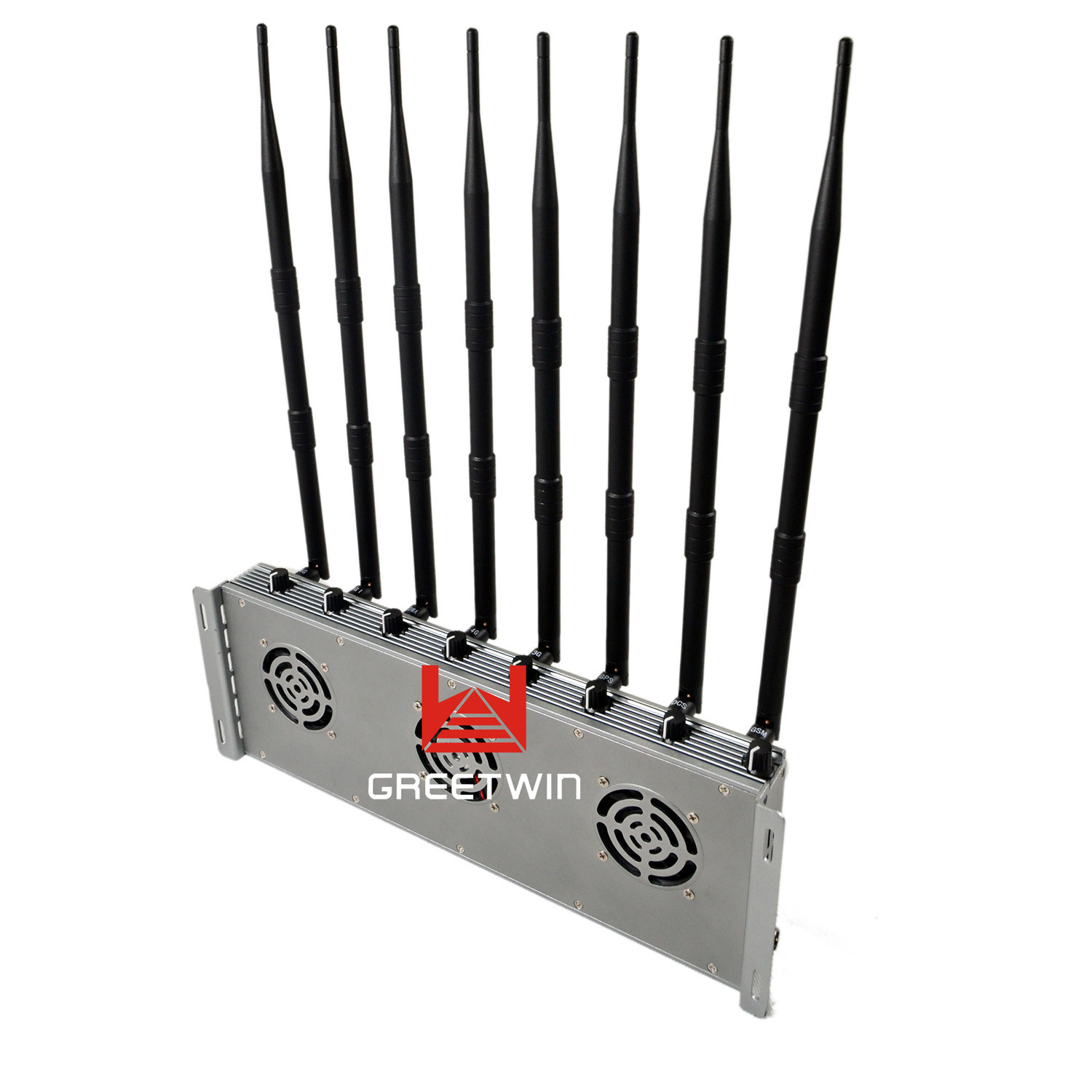 Poderoso bloqueador de sinal de celular WIFI 8 antenas interior ajustável 46W potência de saída