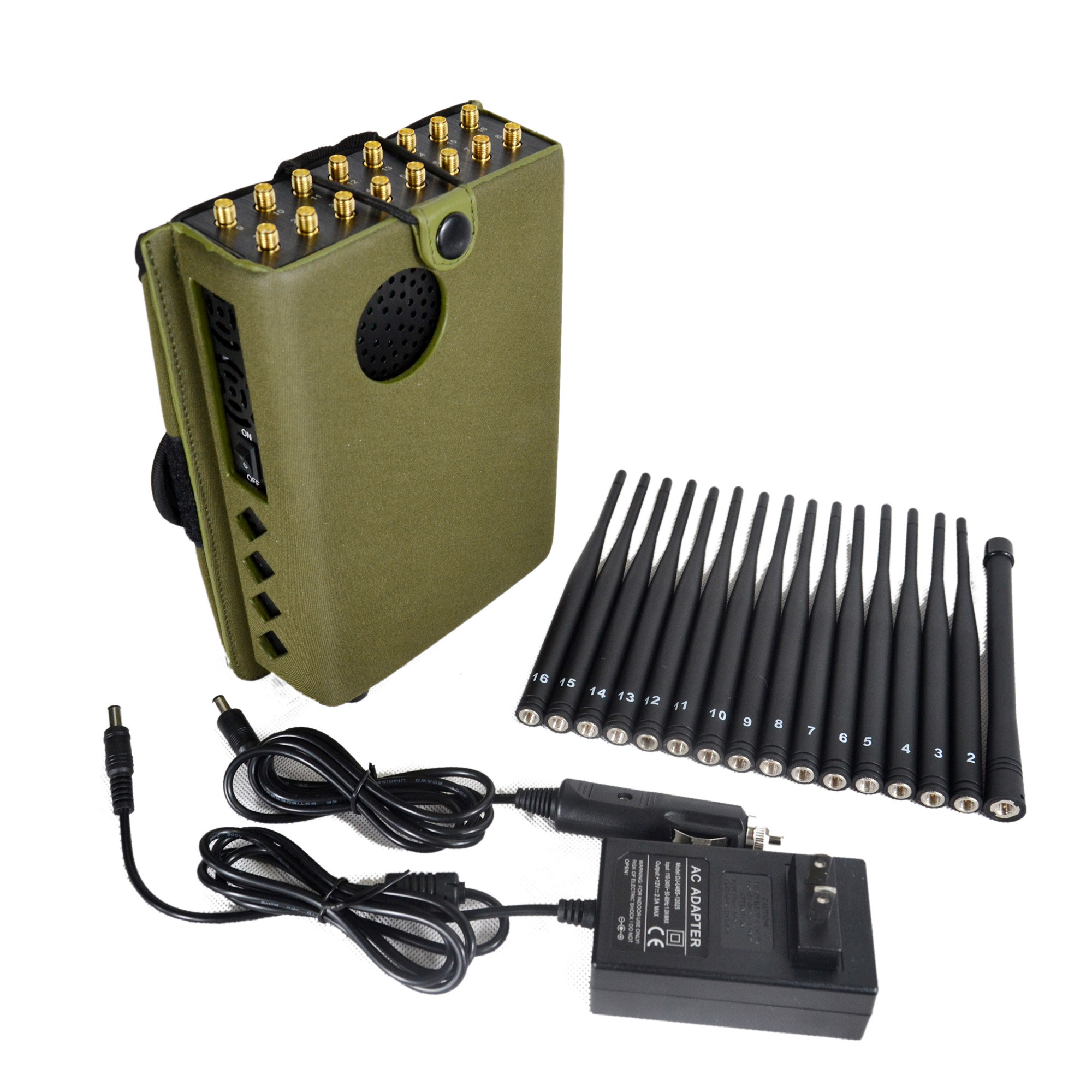 Bloqueador de sinal de celular 2,5dbi 40m 16 bandas DCS PCS VHF LOJACK DCS PCS