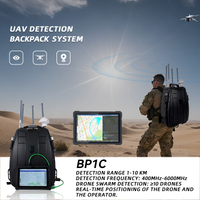Detecção de drones de longa distância de 1 a 10 km FPV DJI 400-6000MHz Detector de drone portátil
