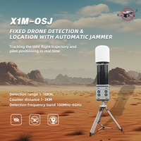 100MHz-6000MHz Sinal de drone fixo de 10 km de detecção e localização com sistema de 3 km de atolamento automático de 3 km