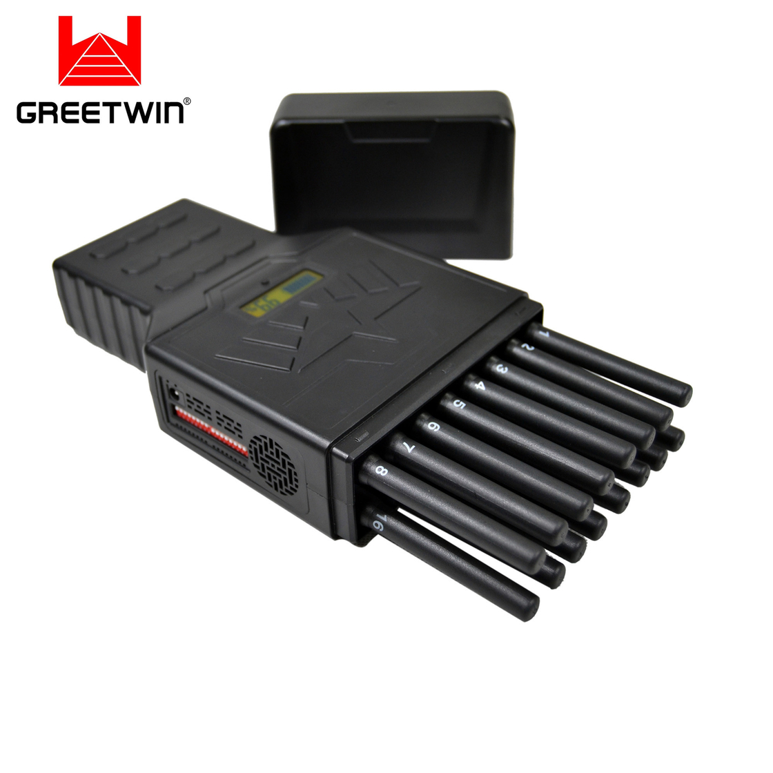 16 Antenas Handheld Blocker Bloqueador 2g 3G 4G 5g WiFi GPS Sinal Jammer