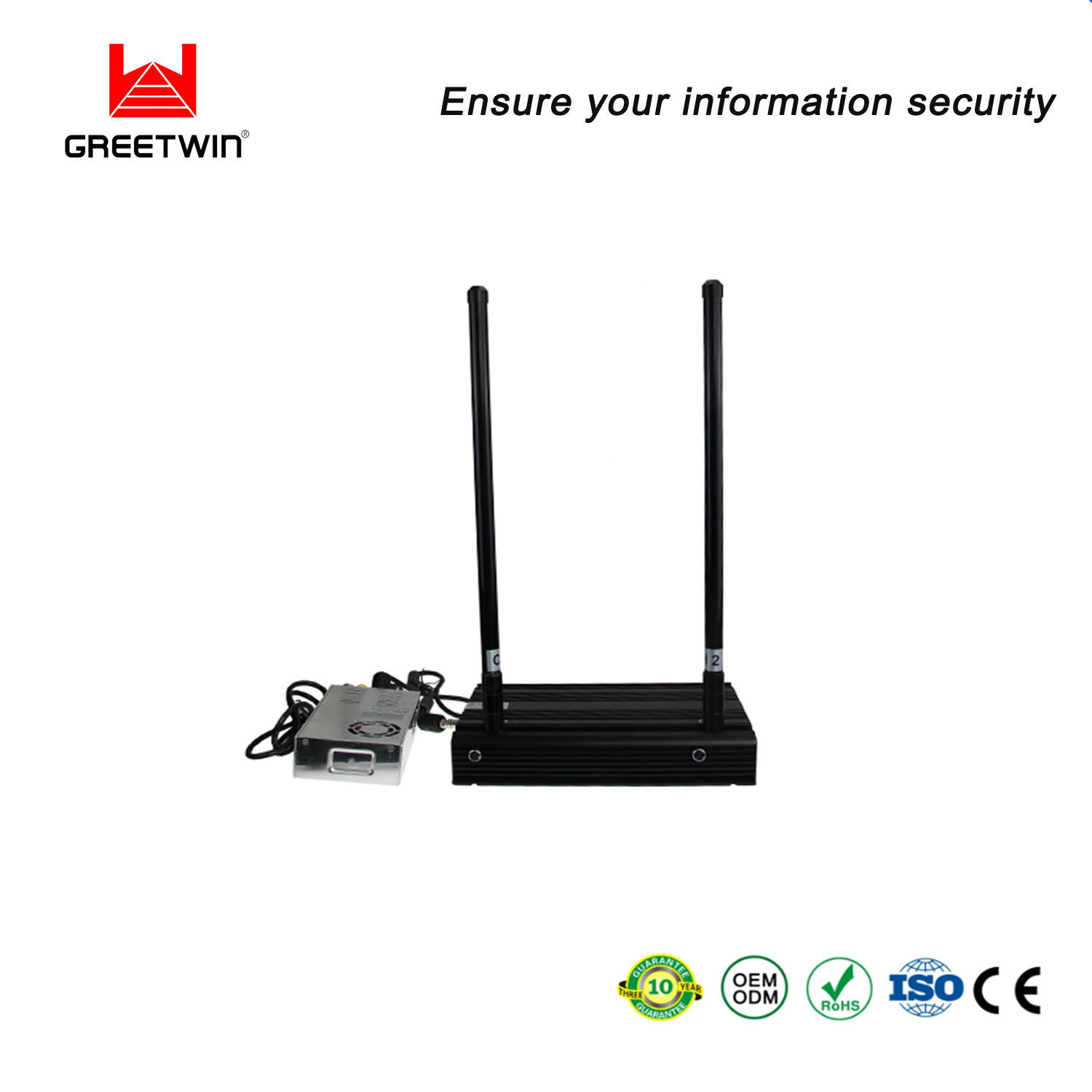 2 Antenas Desktop Signal Jammer GSM Lojack WIfi 4G 5G Network RC Blocker