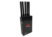 Jammer de sinal portátil portátil eficaz Wi Fi 2G 3G 4G com cinco antenas