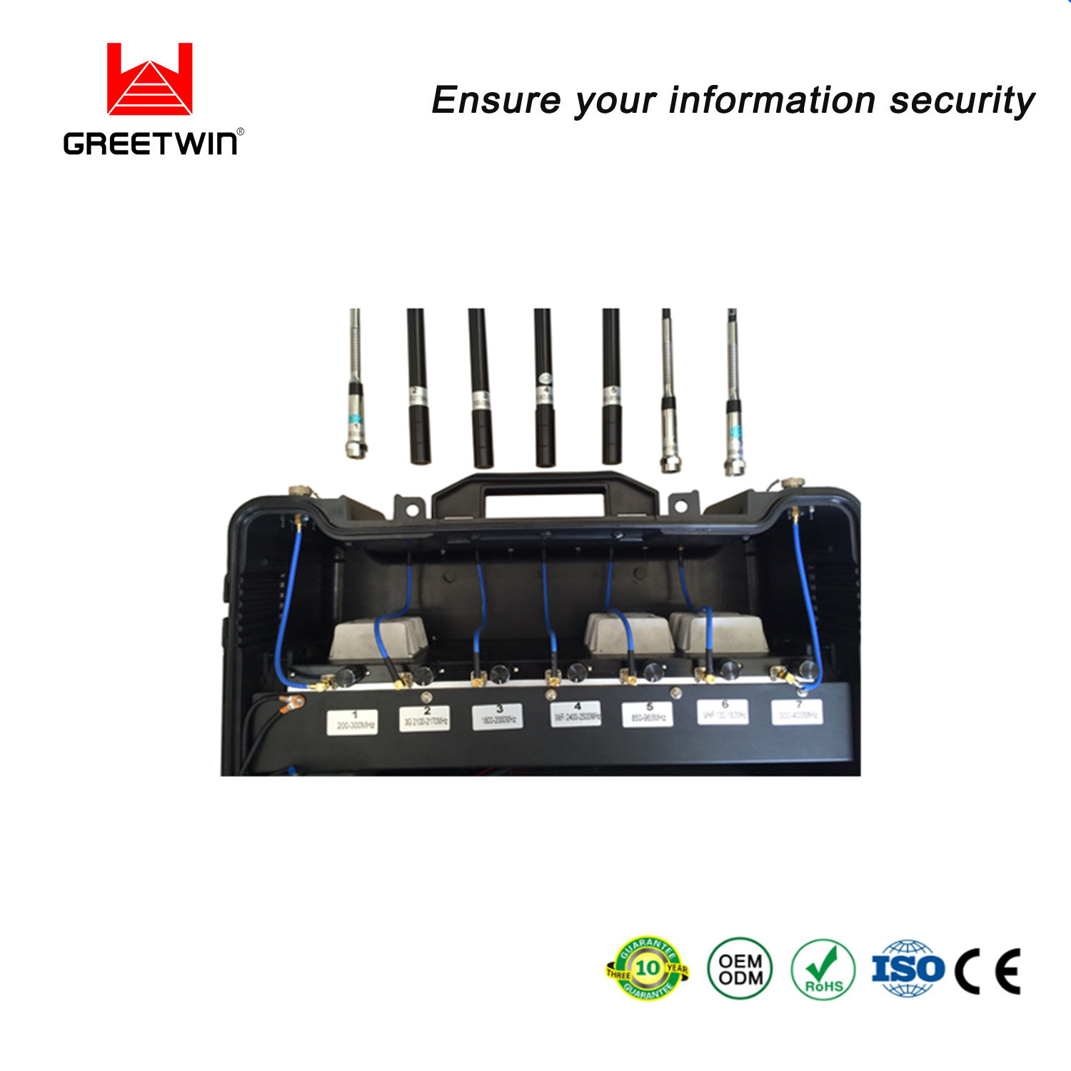 GSM1800 2.5dBi 5 bandas bloqueador de sinal gps lojack celular bloqueador móvel