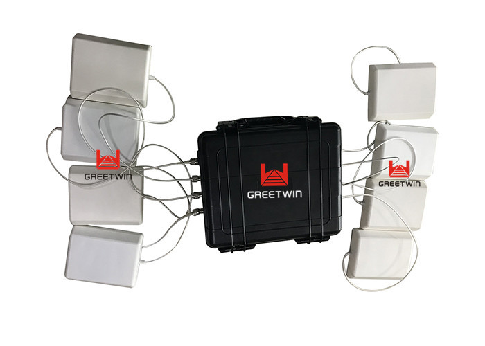 Sistema de resfriamento multibandas GSM, WIFI, bloqueador de sinal de telefone de alta potência ajustável