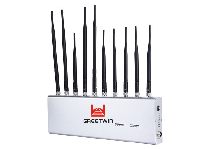 10 antenas 3G 4G bloqueador de sinal de celular WiFi GPS bandas completas bloqueador de sinal