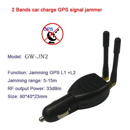 Bloqueador de charutos GPS anti-rastreamento L1 L2 1580MHz 15m GPS