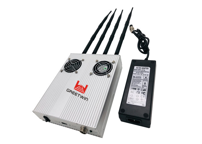 Bloqueador de interferência de sinal Gps de potência de 20 watts Faixa de interferência ajustável de 20m a 70m