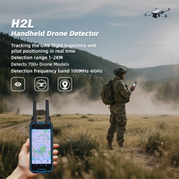 Portátil 100MHz ～ 6GHz 1-3 km FPV DJI Drone Signal Detecção e equipamento de posicionamento